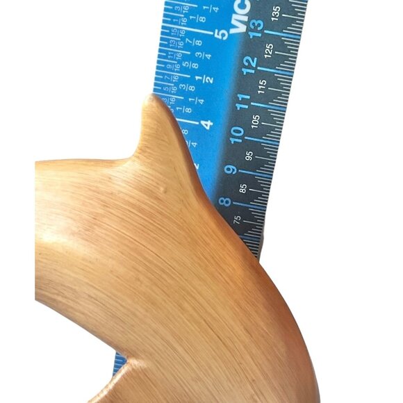 Handmade Ceramic Dolphin Figurine 4.5” T x 6” long Blonde Vintage - Picture 16 of 16